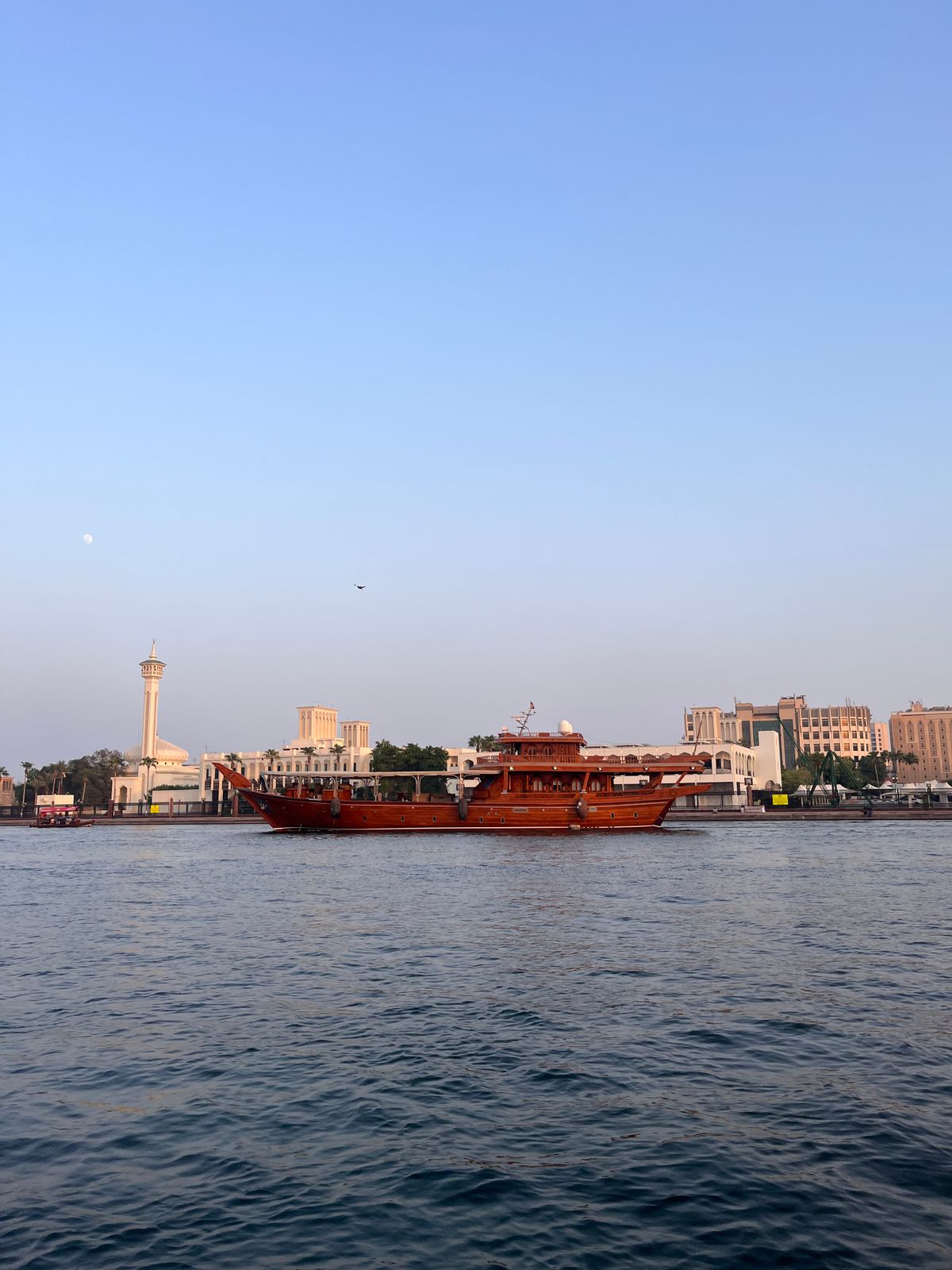 The city glowing as the cruise turns for home